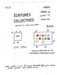 TigrOU, Écritures collectives - micro-édition #1